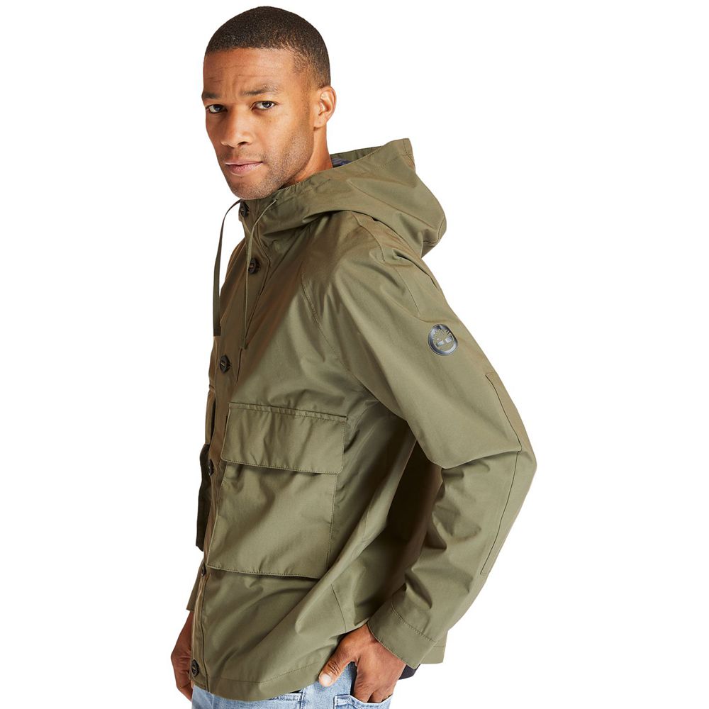 Timberland Mens Jackets Ecoriginal Waterproof Worker - Olive - India BZ1264589